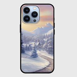 Чехол для iPhone 13 Pro Морозное утро с ароматом хвои, цвет: 3D-черный