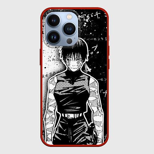 Чехол iPhone 13 Pro Маки Зенин из Jujutsu kaisen / 3D-Красный – фото 1