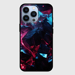 Чехол для iPhone 13 Pro Камни в фиолетовой пустоте, цвет: 3D-черный