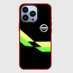 Чехол для iPhone 13 Pro Nissan logo brend auto, цвет: 3D-красный