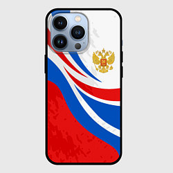 Чехол для iPhone 13 Pro Россия - спортивная униформа, цвет: 3D-черный