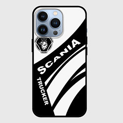 Чехол для iPhone 13 Pro Scania дальнобойщик, цвет: 3D-черный