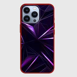 Чехол для iPhone 13 Pro Фиолетовый хрусталь, цвет: 3D-красный