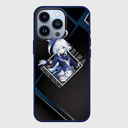 Чехол для iPhone 13 Pro Фурина в ромбе, цвет: 3D-тёмно-синий