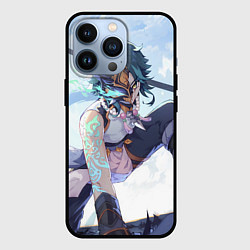 Чехол для iPhone 13 Pro Genshin Impact Сяо Xiao Mask, цвет: 3D-черный