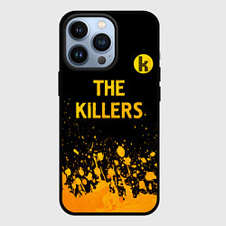 Чехол для iPhone 13 Pro The Killers - gold gradient посередине, цвет: 3D-черный