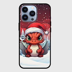Чехол для iPhone 13 Pro Символ нового 2024 года маленький дракошка, цвет: 3D-черный