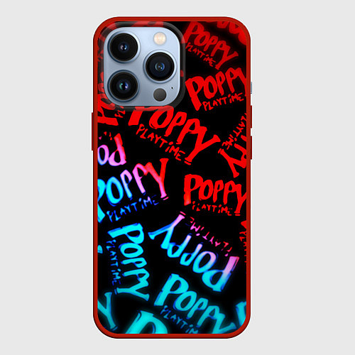 Чехол iPhone 13 Pro Хагги ваги неон градиент / 3D-Красный – фото 1