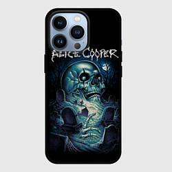 Чехол для iPhone 13 Pro Night skull Alice Cooper, цвет: 3D-черный