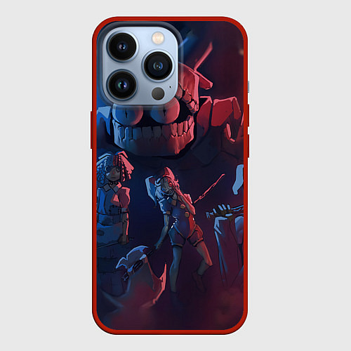 Чехол iPhone 13 Pro Удивительный цифровой цирк / 3D-Красный – фото 1