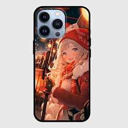 Чехол для iPhone 13 Pro Новогодняя подруга, цвет: 3D-черный