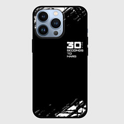 Чехол для iPhone 13 Pro Thirty seconds to mars штрихи бенд, цвет: 3D-черный