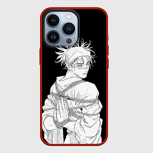 Чехол iPhone 13 Pro Чосо в шибари - Магическая битва / 3D-Красный – фото 1