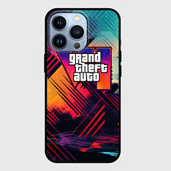 Чехол для iPhone 13 Pro GTA 6 abstract logo, цвет: 3D-черный