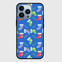Чехол для iPhone 13 Pro Рождественские валенки, цвет: 3D-черный