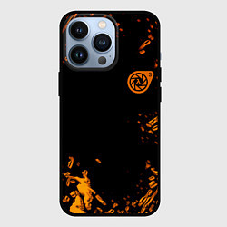 Чехол для iPhone 13 Pro Half life orange splash city 17, цвет: 3D-черный