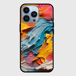 Чехол для iPhone 13 Pro Абстрактная живопись акрилом, цвет: 3D-черный