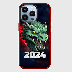 Чехол для iPhone 13 Pro Злой дракон 2024, цвет: 3D-красный