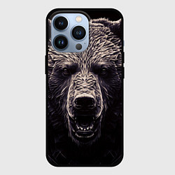 Чехол для iPhone 13 Pro Бронзовый медведь, цвет: 3D-черный
