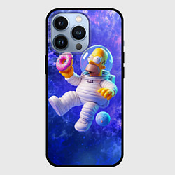 Чехол для iPhone 13 Pro Homer Simpson is a brave astronaut, цвет: 3D-черный