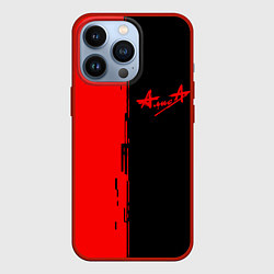 Чехол для iPhone 13 Pro Алиса рок группа краски альбом, цвет: 3D-красный