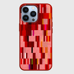Чехол для iPhone 13 Pro Красный глитч, цвет: 3D-красный