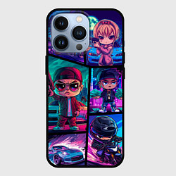 Чехол для iPhone 13 Pro GTA chibi style, цвет: 3D-черный