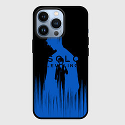 Чехол для iPhone 13 Pro Sung Jin Woo blue Shadow, цвет: 3D-черный