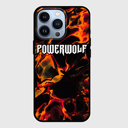 Чехол для iPhone 13 Pro Powerwolf red lava, цвет: 3D-черный
