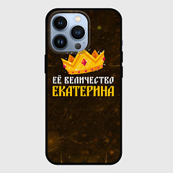 Чехол для iPhone 13 Pro Корона её величество Екатерина, цвет: 3D-черный