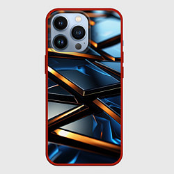 Чехол для iPhone 13 Pro Объемные блестящие плиты, цвет: 3D-красный