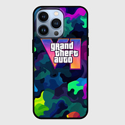 Чехол для iPhone 13 Pro Gta logo bright, цвет: 3D-черный