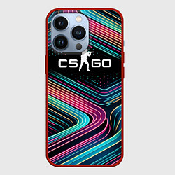 Чехол для iPhone 13 Pro Counter Strike - stripes, цвет: 3D-красный