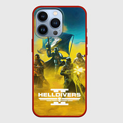 Чехол для iPhone 13 Pro Helldivers 2: Battle, цвет: 3D-красный