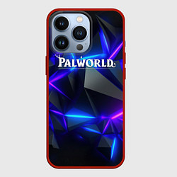 Чехол для iPhone 13 Pro Palworld логотип на ярких неоновых плитах, цвет: 3D-красный