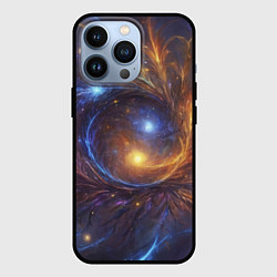 Чехол для iPhone 13 Pro Открытая манипура чакра - космическая, цвет: 3D-черный