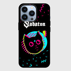 Чехол для iPhone 13 Pro Sabaton - rock star cat, цвет: 3D-черный