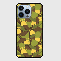 Чехол для iPhone 13 Pro Кухонная посуда - камуфляж, цвет: 3D-черный