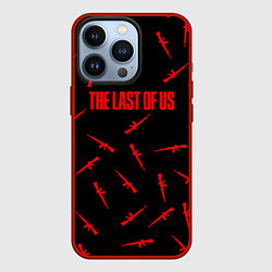 Чехол для iPhone 13 Pro Одни из нас текстура автоматы, цвет: 3D-красный