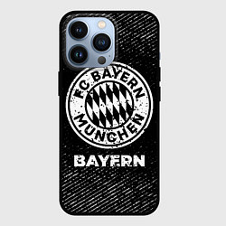 Чехол для iPhone 13 Pro Bayern с потертостями на темном фоне, цвет: 3D-черный