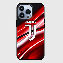 Чехол для iPhone 13 Pro Juventus geometry sport line, цвет: 3D-черный