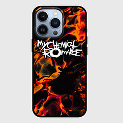 Чехол для iPhone 13 Pro My Chemical Romance red lava, цвет: 3D-черный