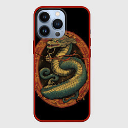 Чехол для iPhone 13 Pro Муай Тай дракон, цвет: 3D-красный