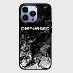 Чехол для iPhone 13 Pro Disturbed black graphite, цвет: 3D-черный