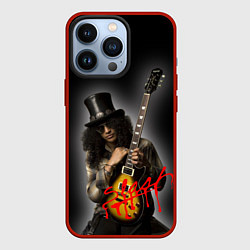 Чехол для iPhone 13 Pro Slash музыкант группы Guns N Roses, цвет: 3D-красный