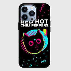 Чехол для iPhone 13 Pro Red Hot Chili Peppers - rock star cat, цвет: 3D-черный