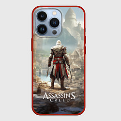 Чехол для iPhone 13 Pro Assassins creed старинный город, цвет: 3D-красный