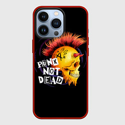 Чехол для iPhone 13 Pro Панк не умер, цвет: 3D-красный