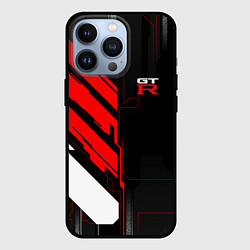 Чехол для iPhone 13 Pro Nissan GTR - Cyber, цвет: 3D-черный