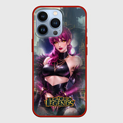 Чехол для iPhone 13 Pro League Of Legends Akali Kda, цвет: 3D-красный